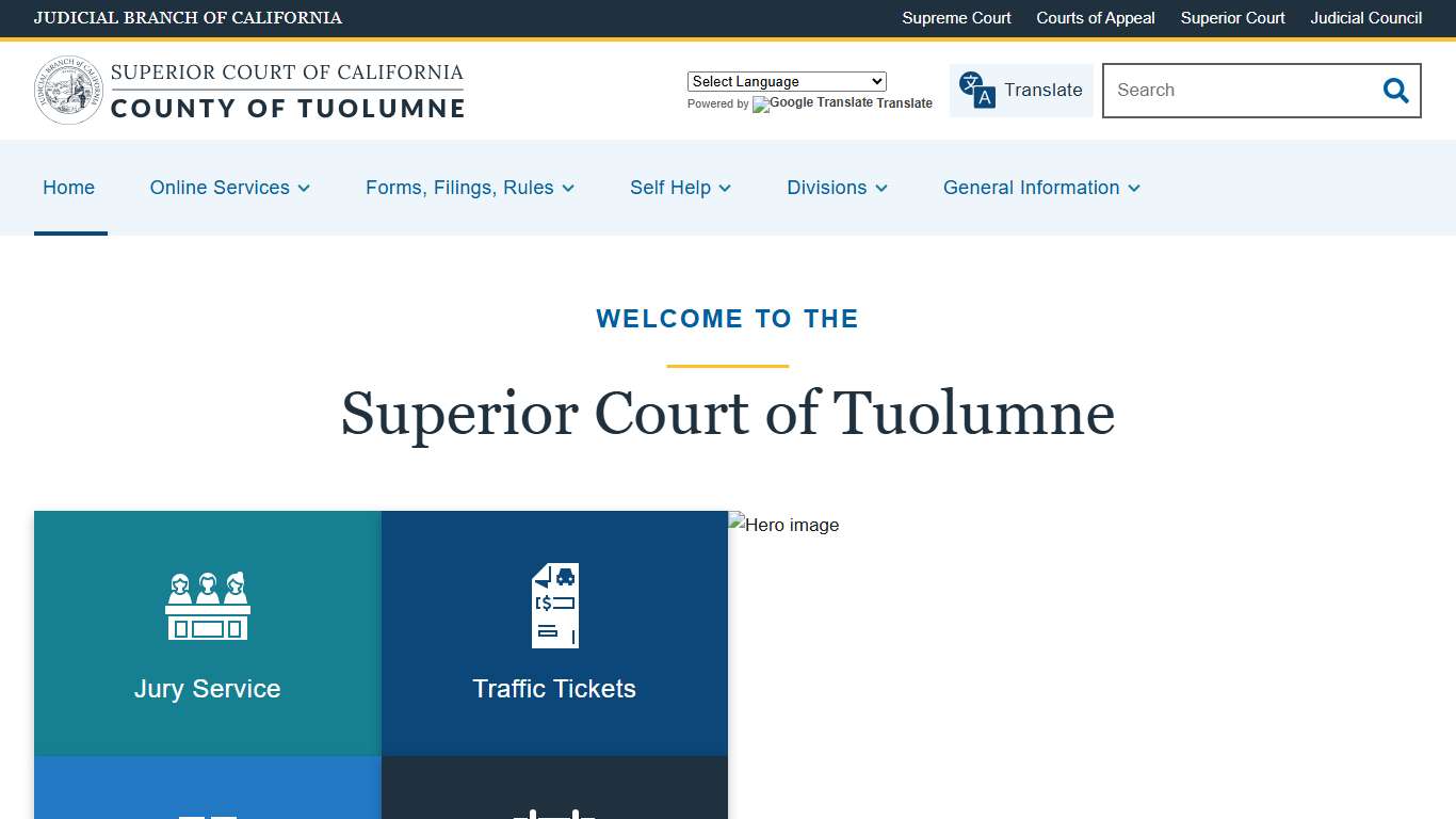 Home | Superior Court of California | County of Tuolumne